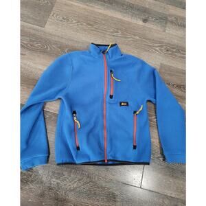 R.E.I. boys fleece zip up jacket size 10-12 Blue‎